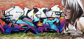 Надпись граффити