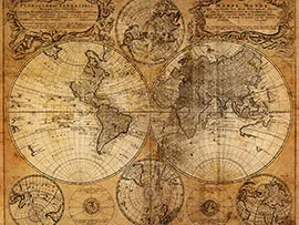 Древняя карта Мира