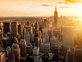 Нью-Йорк на закате 