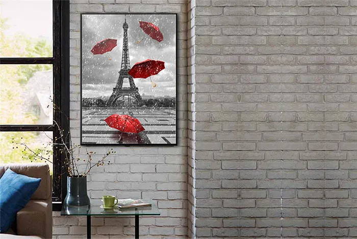 Картина Зонтики в Париже